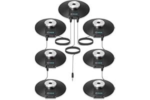 ECS WordForum 3.5mm TRS 360° Omnidirectional Stereo Conference Microphone for PC - with Daisy Chain Option, Condenser Mic for