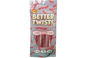 THE BETTER BRAND CANDY Better Twists - Premium Australian-Style Licorice - Vegan, Fat Free, and Kosher Candy - 4.4oz Resealable Bag