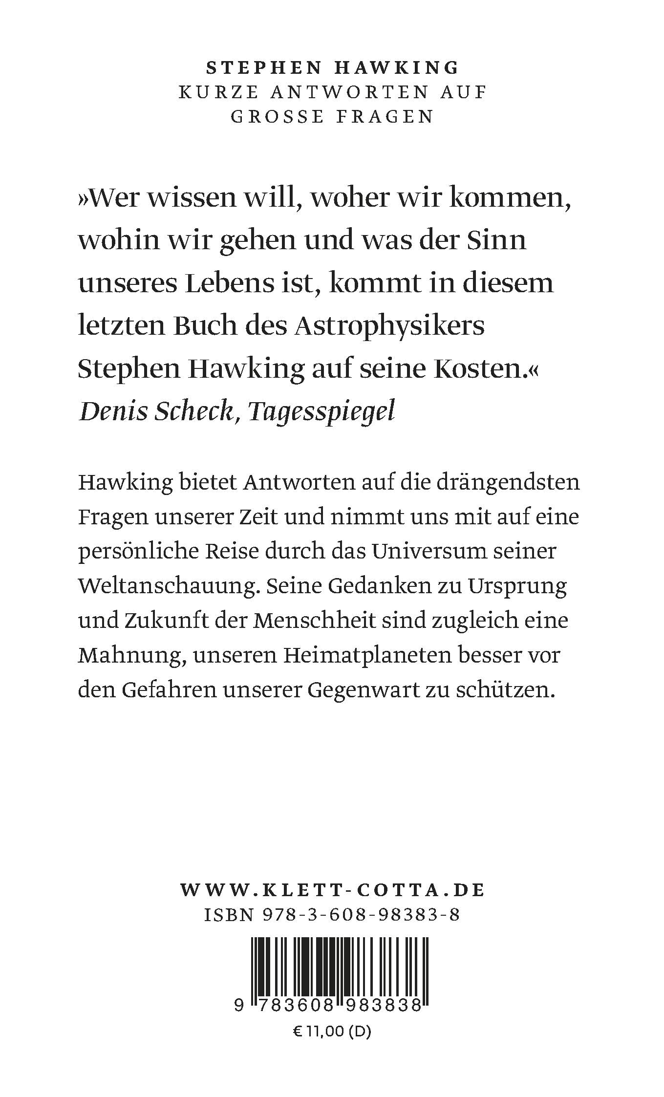 Kurze Antworten auf große Fragen: SPIEGEL-Bestseller