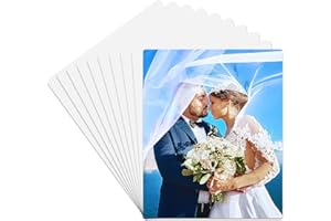 HYHOSHI 10 Pcs 8''x10'' Aluminum Sublimation Metal Photo Blanks, Metal Sublimation Blank Sign 0.45mm Thick Photo Sign Blank
