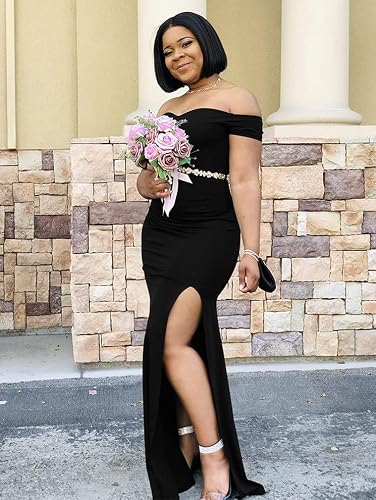 black off the shoulder dress amazon With Slit Sequin Shown Color beige off the shoulder dress