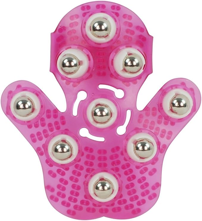 LIFECART Massager Ball Palm Massager Glove Metal Rolling Ball Massage