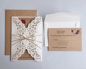 Custom invitation paper envelopes