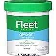 Fleet Laxative Glycerin Suppositories for Adult Constipation, Adult Laxative Jar Aloe vera, 50 Count