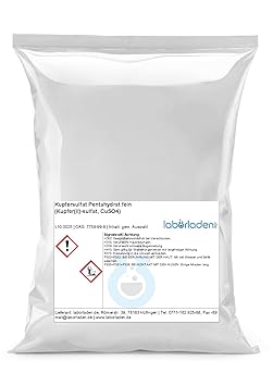 1kg Kupfersulfat Pentahydrat (Kupfer(II)-sulfat, CuSO4, für Pool, Labor, Werkstatt, Kristallzucht) - 1000g