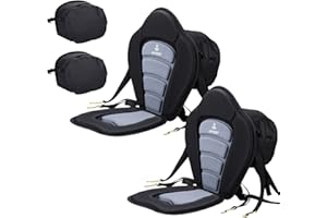 JAYEGT Kayak Seat Deluxe Padded Back Canoe Seat with Back Support ，SUP Paddle Board Seats Fishing Seat for Universal Sit with