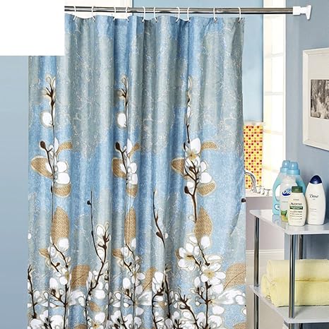 Floral Bathroom Curtains Toilet Partition Screens Hanging Curtains