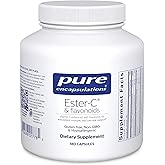 Pure Encapsulations Ester-C & Flavonoids - Vitamin C Supplement for Antioxidants - Immune & Vascular Support* with Calcium & Rutin - Gentle on Digestion - Vegan & Non-GMO - 180 Capsules
