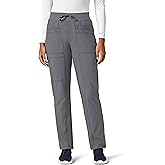 Carhartt Cross-Flex Scrubs for Women, Slim Leg Scrub Pants Pewter