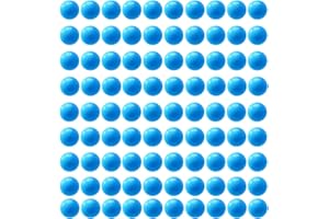 Yoeevi 90 PCS Game Replacement Marbles Balls, 9/16” inch(14mm) Plastic Game Balls for Chinese Checkers Marble Run Marbles Game Hungry Hungry Hippos (Blue)