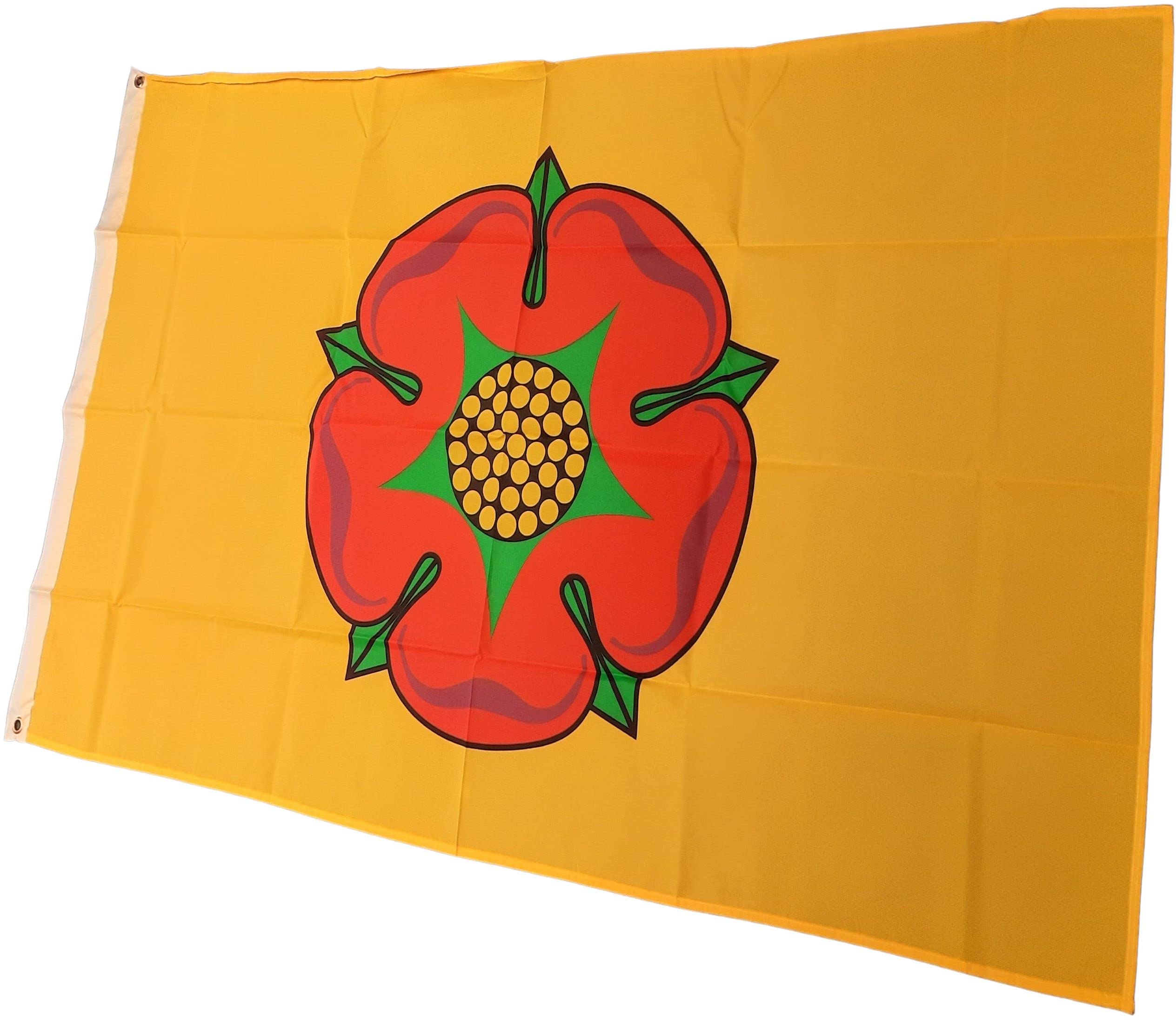 NWFlags Lancashire Flag 3ft x 2ft 75d Premium Polyester Suitable For Flagpoles | Strong Polyester 3x2 foot material flag with Eyelets