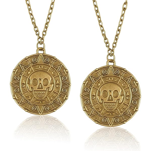 Collar moneda pirata - Alta Calidad - Envío Rápido