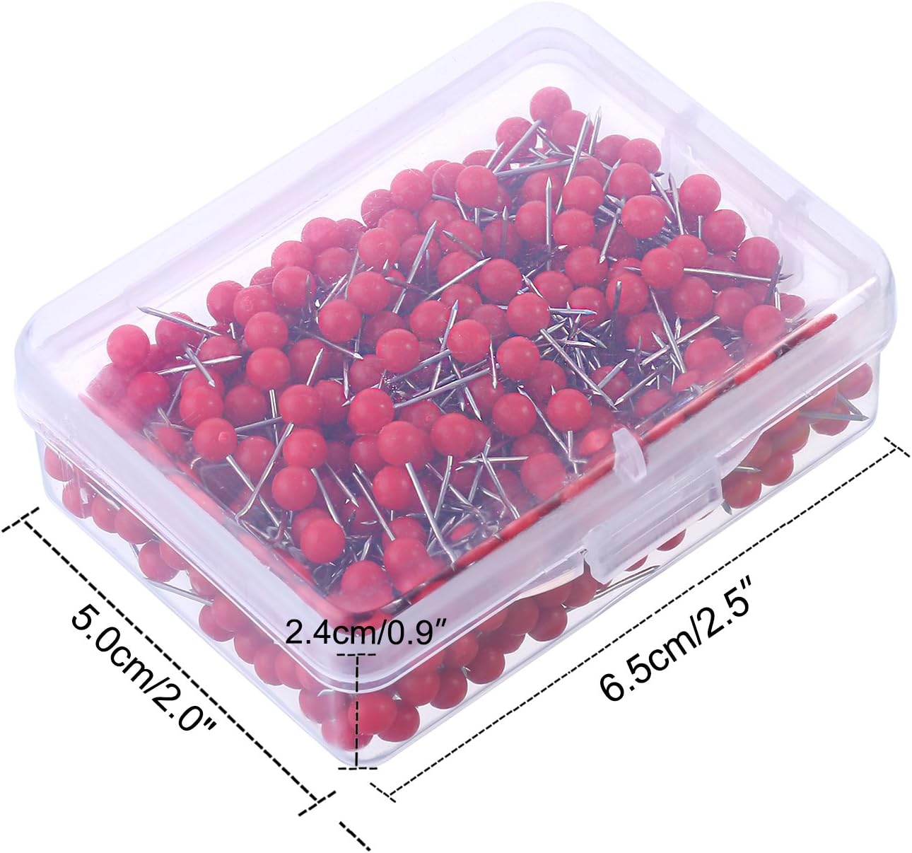 500 Pack Map Push Pins Map Tacks 1/ 8 Inch Small Size (Red) - Image 5