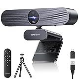 DEPSTECH Webcam 4K, Zoomable Webcam with Microphone