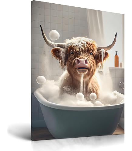 Peinture Sur Toile Abstraite Vache Humoristique - Affiche Murale HD Noir Et Blanc 40x50cm Sans Cadre