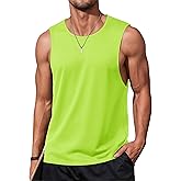 MAGCOMSEN Men's Tank Tops Workout Gym Sleeveless Shirts Moisture Wicking Breathable Muscle Shirt Casual Summer Tanks