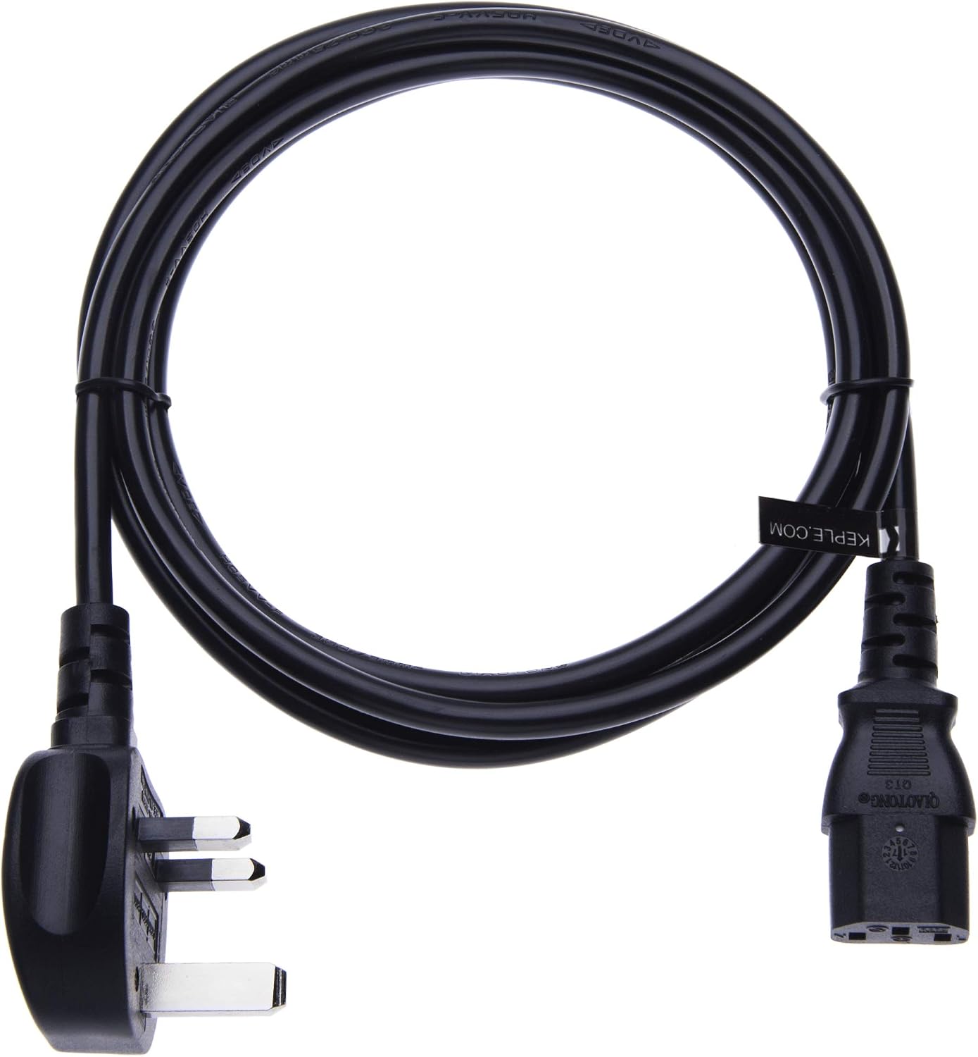 Keple Kettle Lead 2m, C13 3 Pin Power Cable for PC Computer Monitor and Printer - Image 4