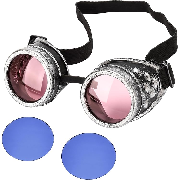 Lunettes De Soudage Vintage Jackson – Style Steam Punk – Bien Portées (fissuré)