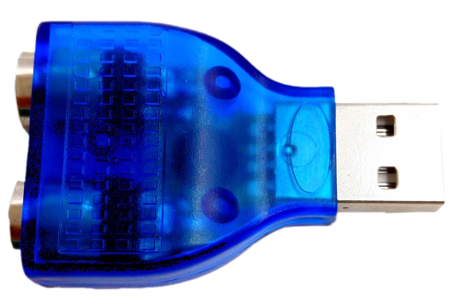 zdyCGTime (2-Pack Blue Mouse Keyboard USB A Male to Dual PS/2 Female Connector Adapter,New USB Male to 2 PS/2 Female Active Adapter T-splitter - Image 5