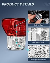Nilight Taillight Assembly Compatible with 2007