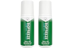 Biofreeze Pain Relief Gel, Arthritis Pain Reliver, Knee & Lower Back Pain Relief, Sore Muscle Relief, Neck Pain Relief, Pharmacist Recommended, FSA Eligible, 2 Pack (3 FL OZ Biofreeze Menthol Gel)