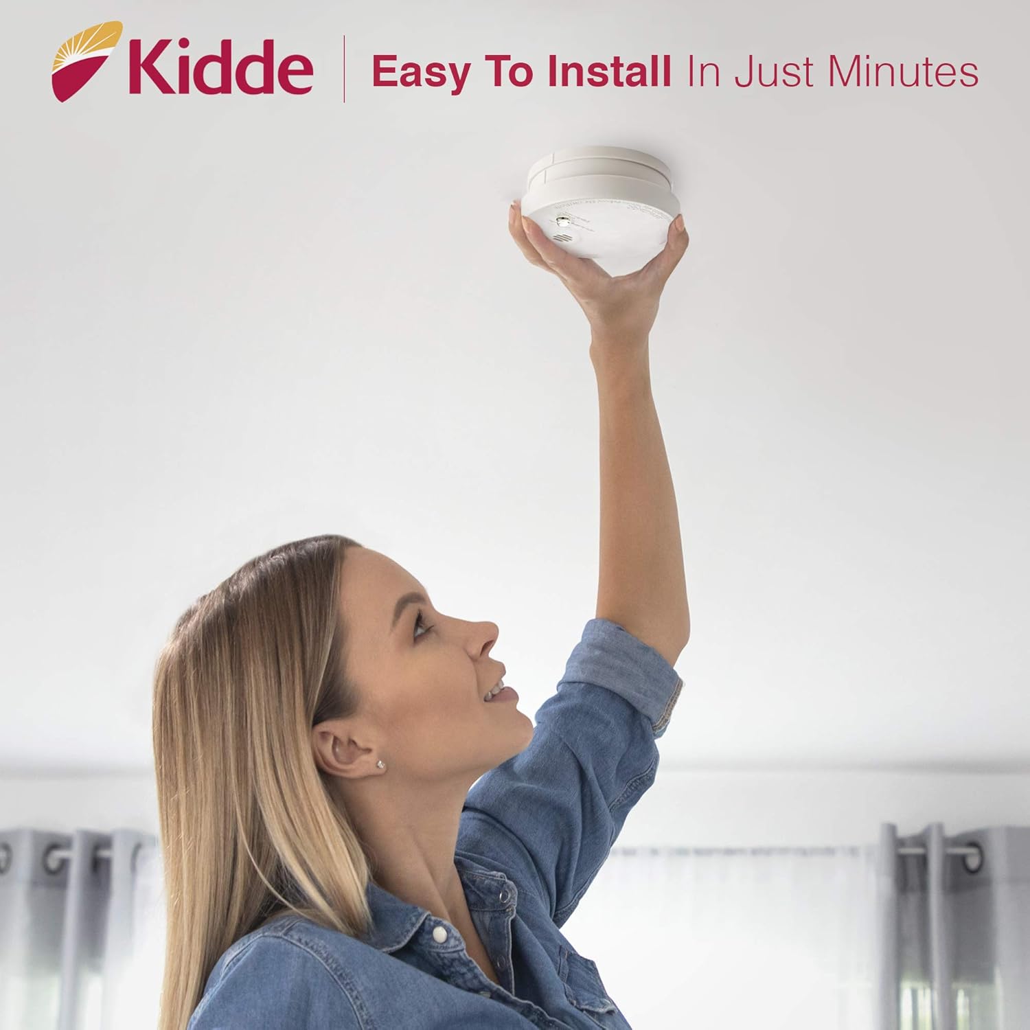Kidde Model i9040 Battery-Operated Ionization sensor Compact Smoke Detector Alarm - - 