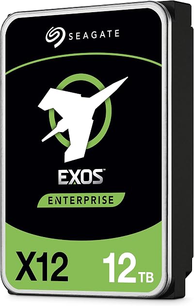 Seagate Exos 12TB Internal Hard Drive Enterprise HDD 3.5 7200RPM 128MB Cache