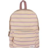 Roxy Sugar Baby Backpack - Banana Stripe | 14L Backpack, Lightweight Recycled Polyester Design with Zippered Front Pocket for Work, Travel and Commuting