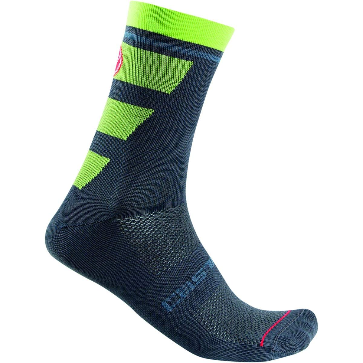 Castelli Trophy 15, Men's Socks, mens, Socks, 4520040, Dark Steel Blue, XX-Large