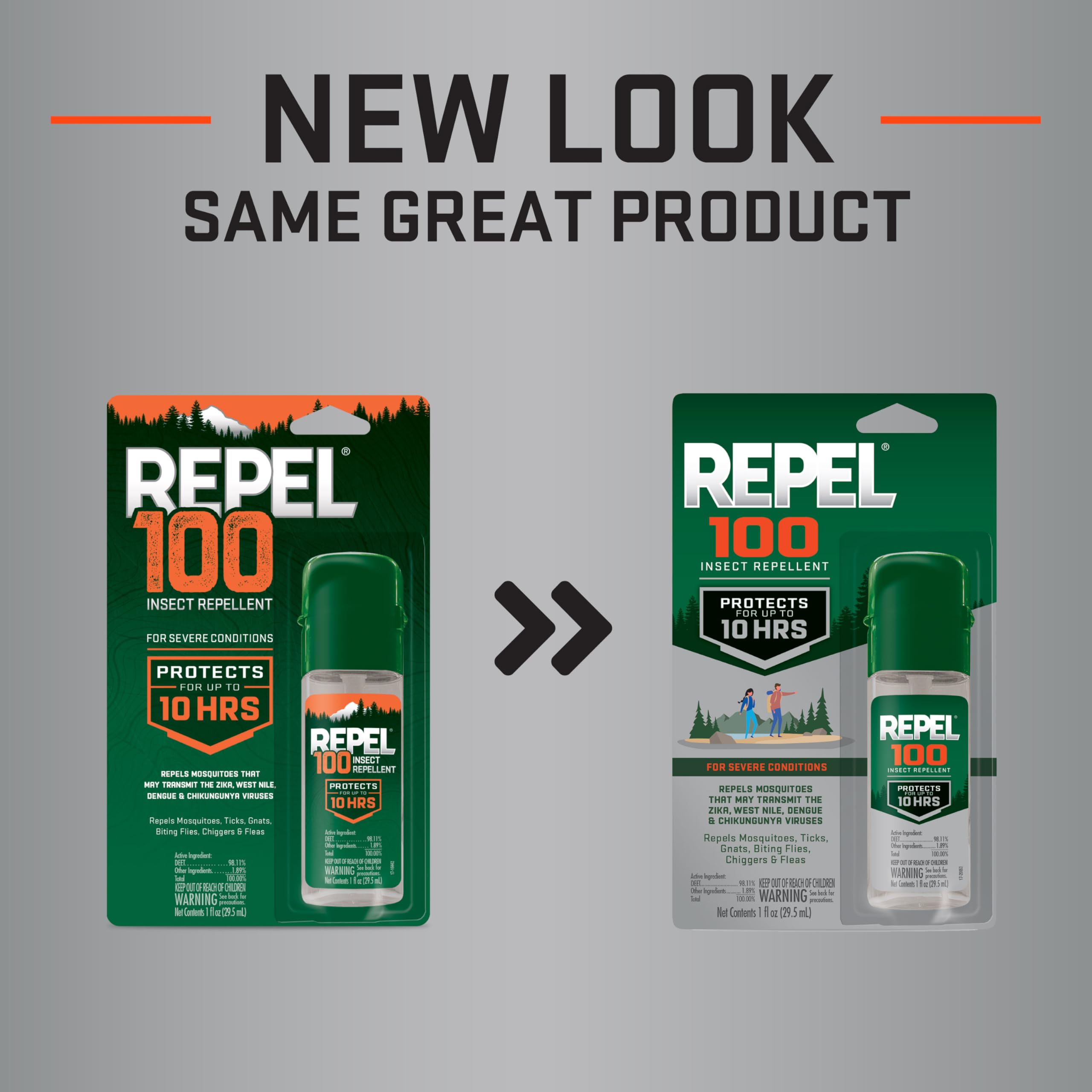 Repel 100 Insect Repellent, Repels Mosquitos, Ticks and Gnats, For Severe Conditions, Protects For Up To 10 Hours, 98% DEET (Pump Spray) 1 fl Ounce