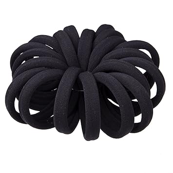 Amazon Com Miuance Elastic Hair Ties Hair Ties Bands Rope No