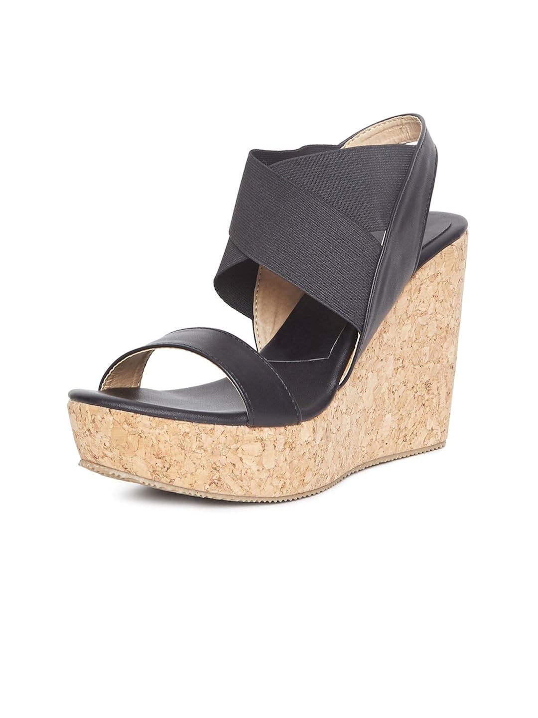 marc loire women's black solid heels