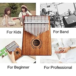 Everjoys Kalimba Thumb Piano 17 Keys, Professional
