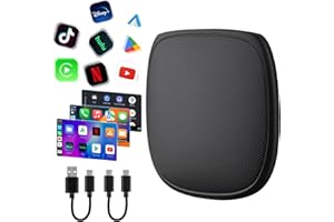 MINJIELAA Magic Box 3.0 Max 2025 Upgrade, Support Netflix/YouTube/Dinsey+/Prime Video/TF Card etc., Qualcomm Multi-Core Streaming Video Box with Wireless CarPlay & Android Auto Adapter