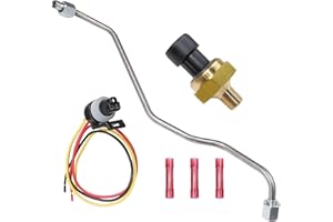 SHTUOMOLAND 1840078C1 Exhaust Back Pressure EBP Tube Sensor and Wire 1C3Z9D477AA 598-114 Compatible with Ford 7.3L Powerstroke Diesel 1998-2003