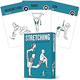 NewMe Fitness Stretching Workout Cards, Instructional Fitness Deck for Women & Men, Beginner Fitness Guide to Training Exercises at Home or Gym