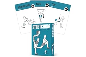NewMe Fitness Stretching Workout Cards, Instructional Fitness Deck for Women & Men, Beginner Fitness Guide to Training Exercises at Home or Gym