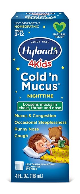 hyland's nighttime mucus and cold relief