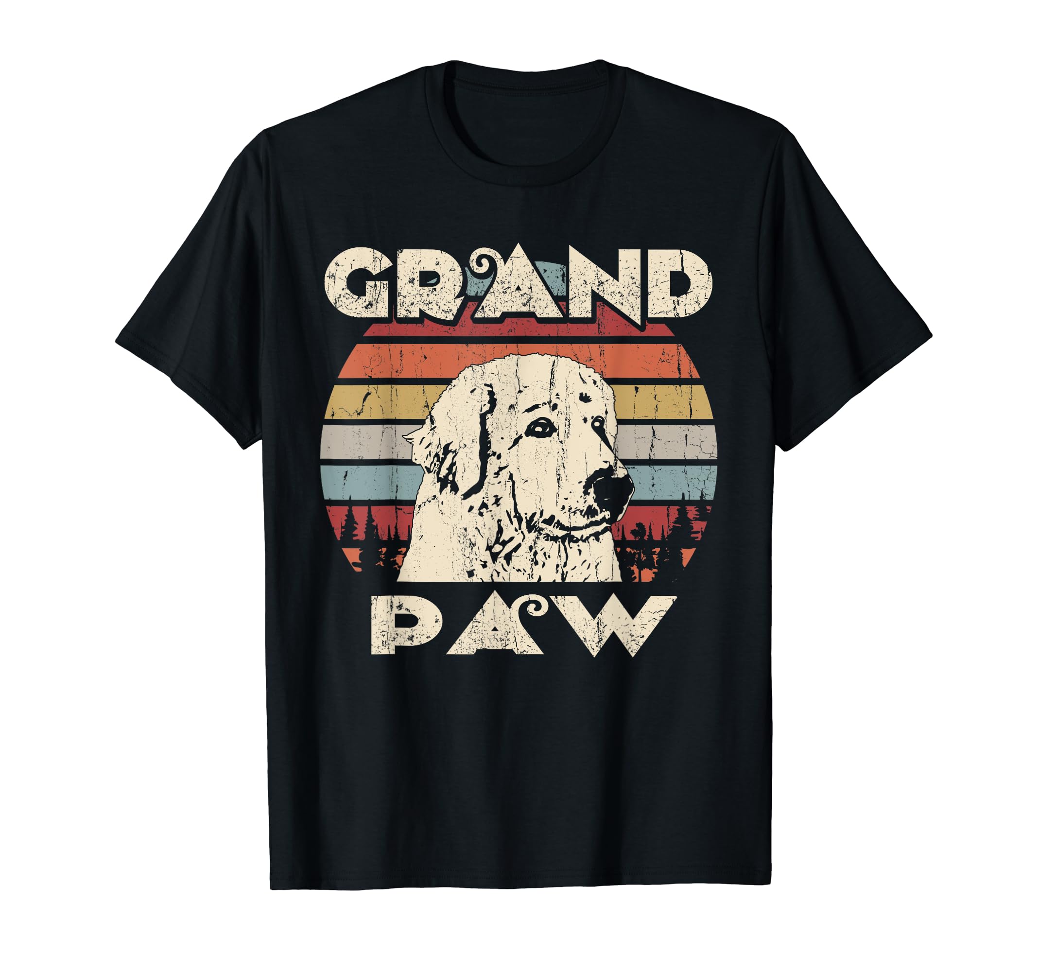 Grand Paw Great Pyrenees dog lovers vintage retro T-Shirt