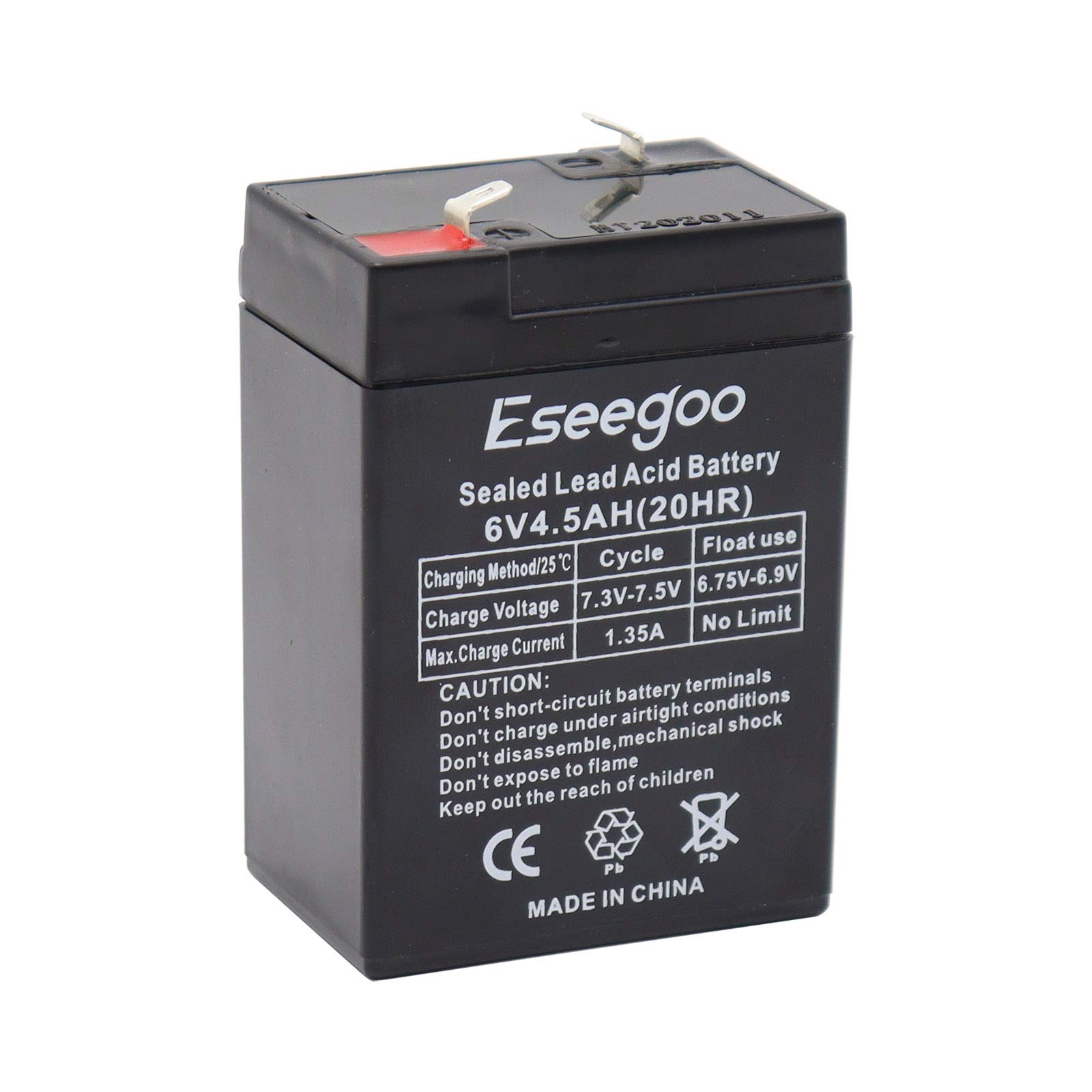 Buy Eseegoo 6V 4.5AH Rechargeable Sealed Lead (SLA) Battery Replace 6