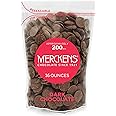 KIDU Merckens Dark Chocolate Melting Wafers 16 Ounces Bulk Perfect For Dipping, Deserts, Baking And More - 1 Pound