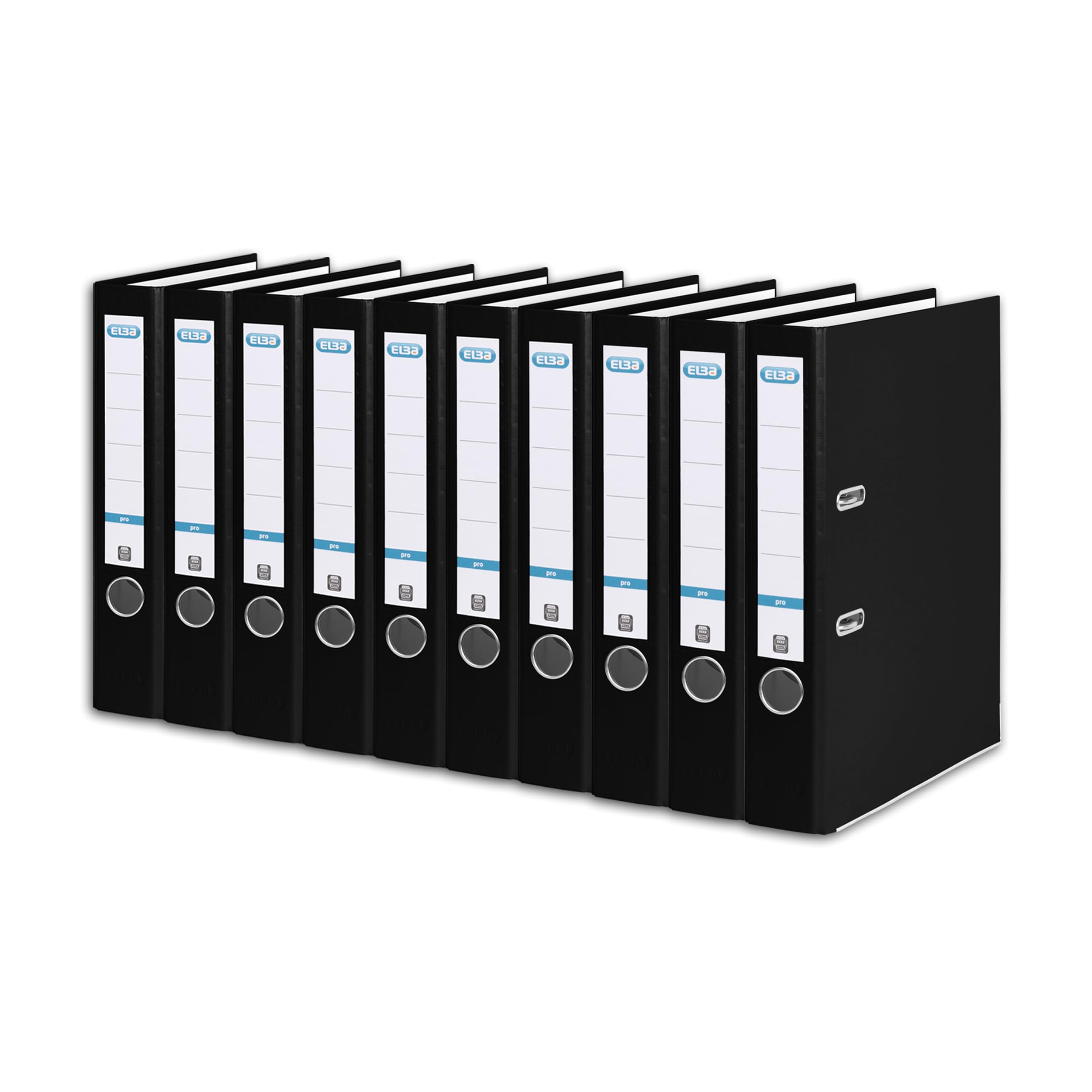 Elba Smart Pro Lever Arch File A4, Wide Removable Spine Label, 100202154 Black — image 1