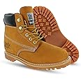 Insulated Steel Toe Women's Work Boot - Tan - 11.5M | 6" Waterproof Work Boots for Women Steel Toe Boots | Insulated Safety Shoes - Nubuck Leather Slip Resistant Womens Work Boot Safety Shoes