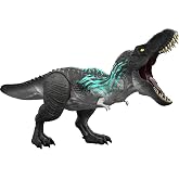 ​Mattel Jurassic World Muscle Madness Tyrannosaurus Rex Dinosaur Toy | T-Rex Figure with Muscle Growth Feature &amp; Evolving Tail Spikes, Chomp Action &amp; Roars