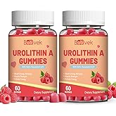 Babivek Urolithin A Supplement Gummies,Urolithin A+ Supplement with NAD+, CoQ10, Resveratrol,PQQ for Mitochondrial Support, Muscle Strength,Vegan 120ct