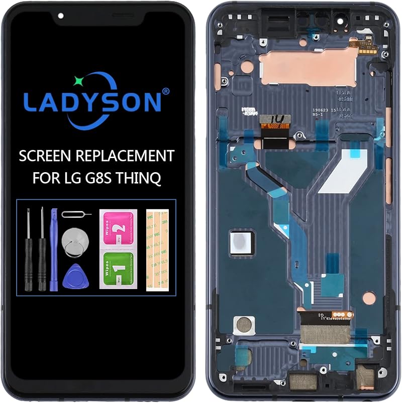 LADYSON For LG G8s ThinQ Screen Replacement LCD Display Touch Panel Digitizer