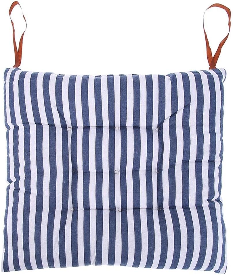 Demiawaking Tie on Chair Seat Pads Cushions Soft Cotton Linen Kitchen
