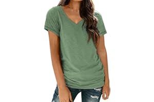 Kiosan Women Tops Short Sleeve Shirts for Women Fashion Tops Trendy Lightweight Soft Casual Summer Outfits 2024 Blouse Tunic