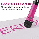 ABEIER 12 Colors Magnetic Whiteboard Markers with Eraser Dual-Use Pen Set view 4