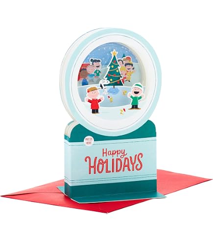 Hallmark Paper Wonder – Peanuts Thanksgiving Pop-Up-Grußkarte Mit Charlie Brown & Snoopy
